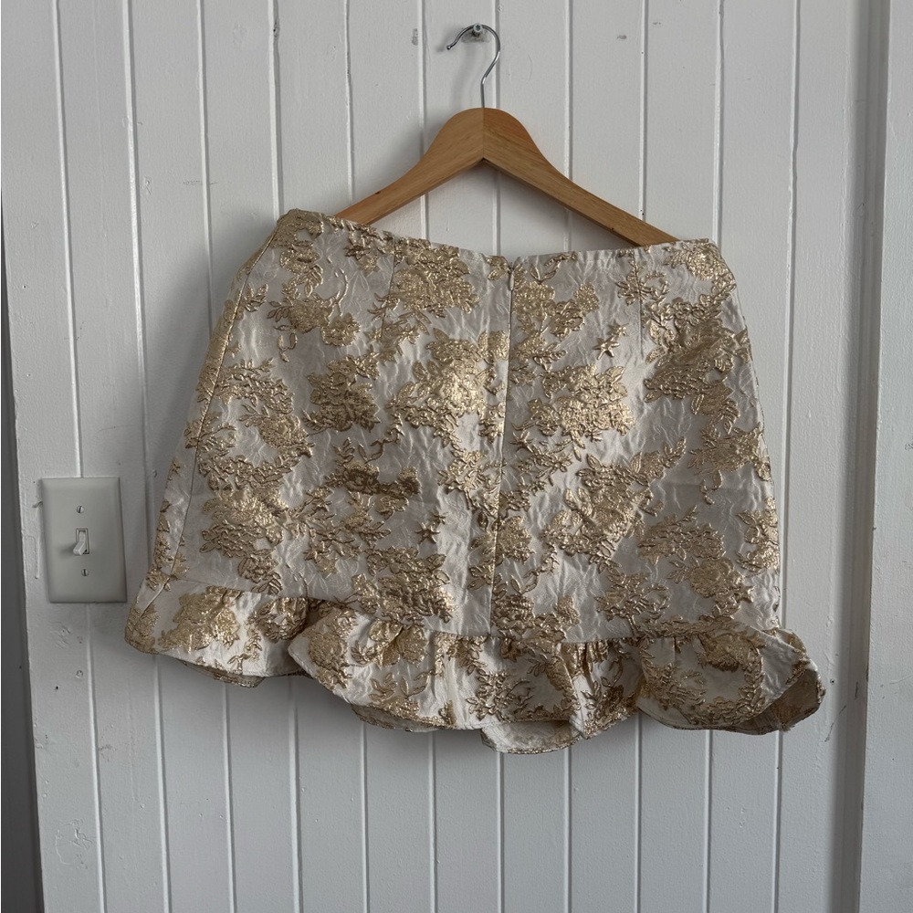 Lulu's Gold and Cream Skirt